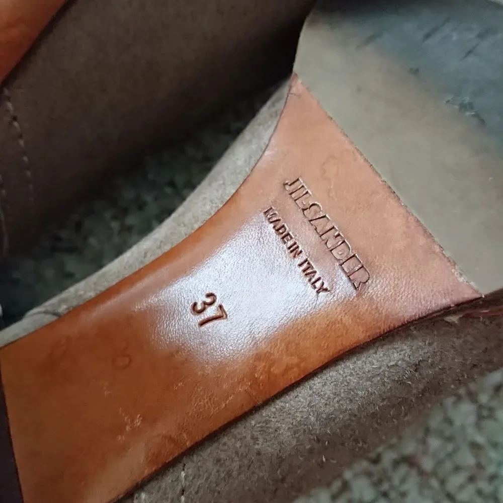 Jil Sander light brown Suede Knee high boots size 6.5